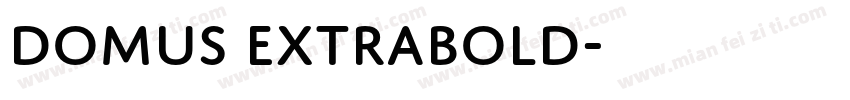 Domus Extrabold字体转换